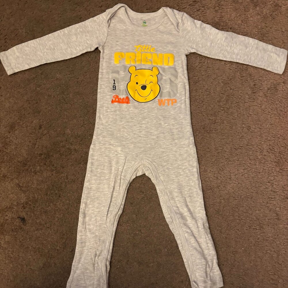 Disney Baby Winnie the Pooh One Piece pajamas Size 23 months